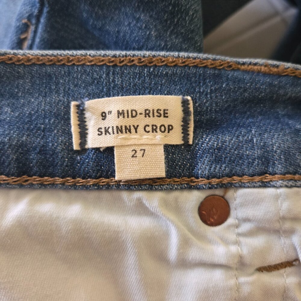 Madewell 9" Mid Rise Skinny Crop Jeans 27 - Picture 5 of 7